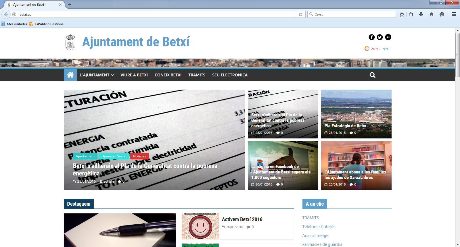 El web de l’Ajuntament de Betxí es renova