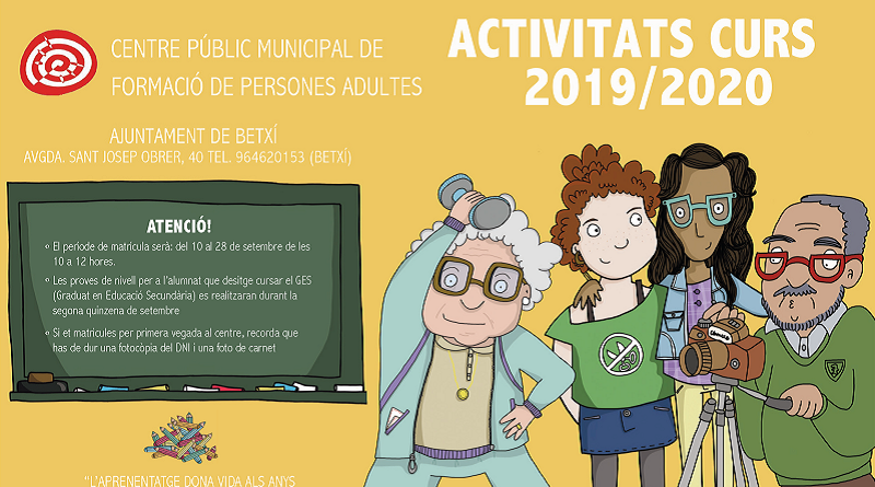 Formació de Persones Adultes: activitats curs 2019/2020