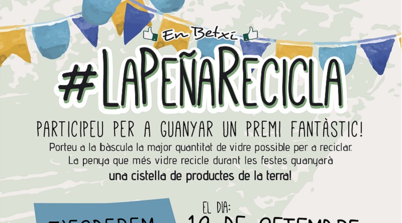 Ecovidrio fomenta el reciclatge de vidre durant les festes de Betxí i llança un repte a les penyes