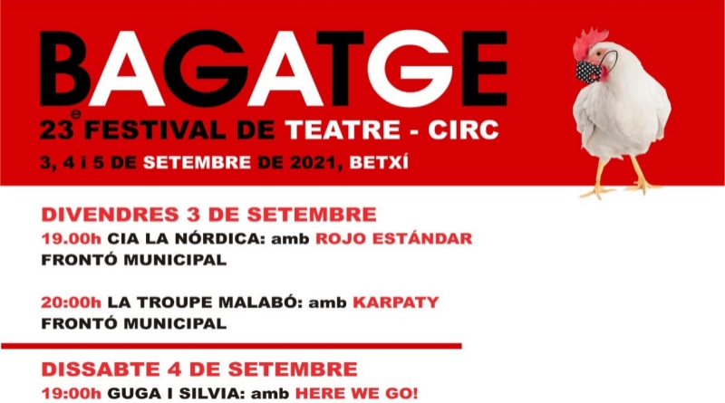 El Festival Bagatge torna a Betxí carregat d’humor i espectacle