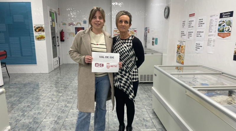 L’Ajuntament de Betxí premia als consumidors pel seu suport al comerç local amb vals de 50 euros
