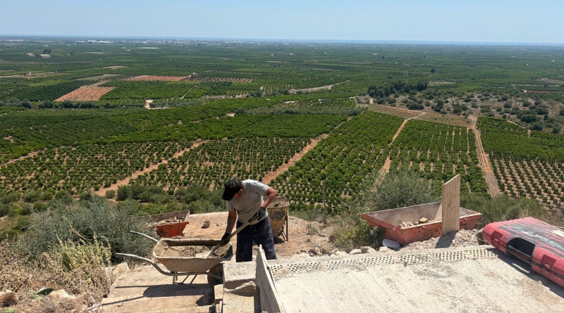 Avança la construcció del nou mirador de la Muntanyeta de Sant Antoni 