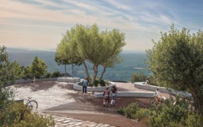 El mirador de la Muntanyeta de Sant Antoni de Betxí avança a bon ritme amb la col·locació de la ceràmica