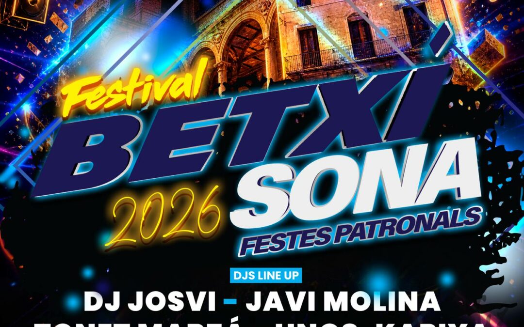 ‘Betxí Sona’ torna a les Festes Majors de Setembre amb un viatge musical de la mà de diferents DJ